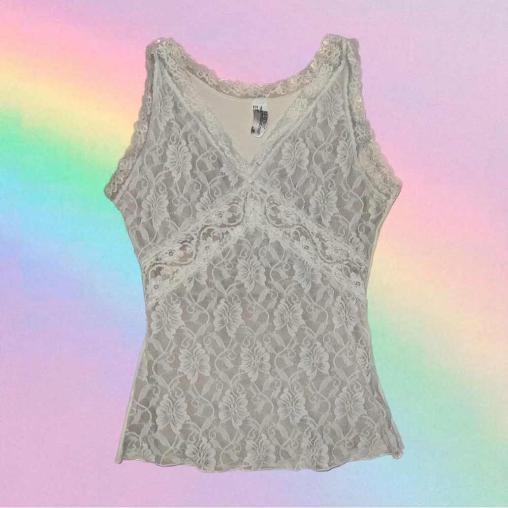 Lacey tank top